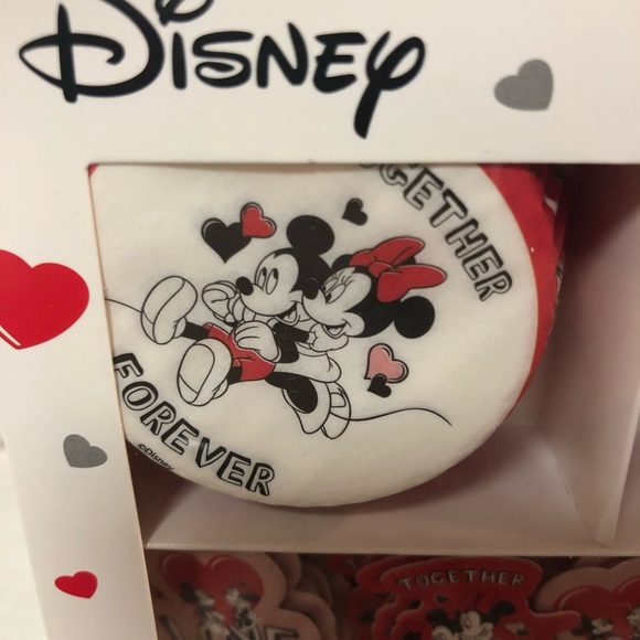 New Disney Minnie Mickey Mouse Cupcake Liners & Topper Set  - Valentines Day - Picture 2 of 6